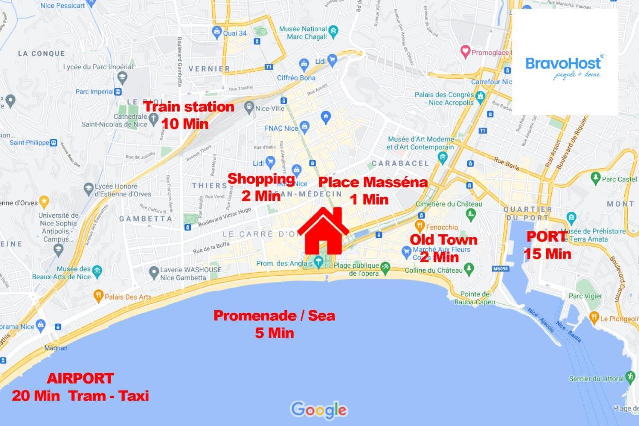Gioffredo Massena 4 Pers Ac Wi-Fi Apartment Nice Ngoại thất bức ảnh